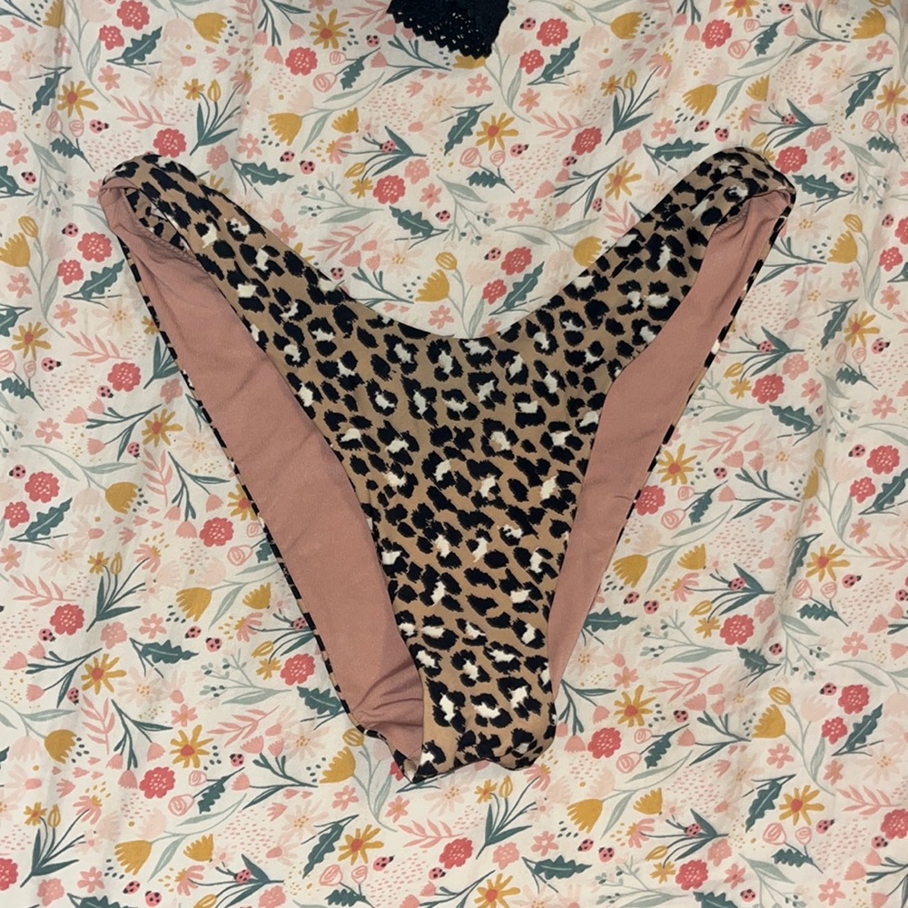 aerie cheetah print cheeky bikini bottom